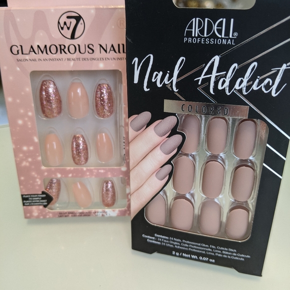 2 packs of coffin & oval style press on nails - Picture 5 of 6